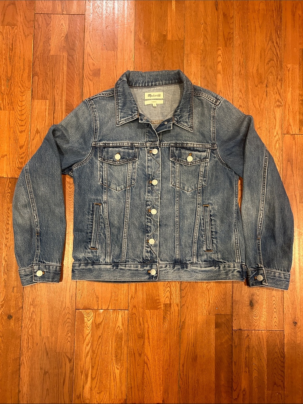 Madewell Classic Vintage Wash Blue Denim Jacket Jean Jacket